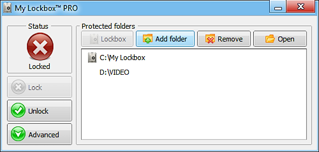 mi aplicación de ocultación de archivos pro lockbox