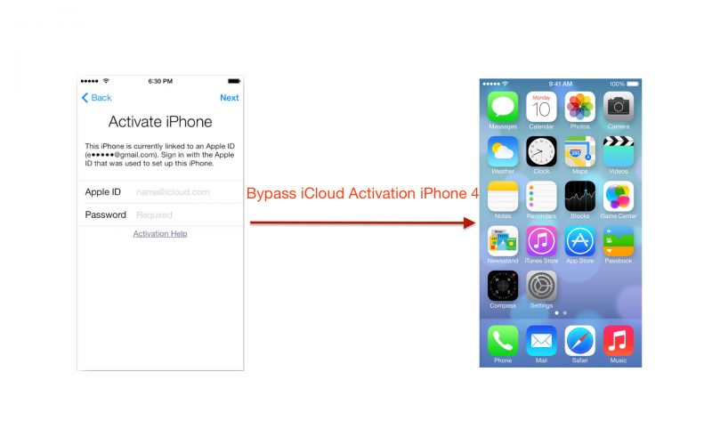 Cómo omitir la activación de iCloud iPhone 4 iOS 7.1.2 [Mac]