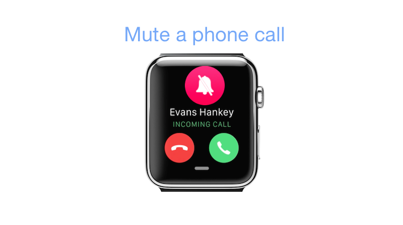 Cómo silenciar una llamada telefónica en Apple Watch