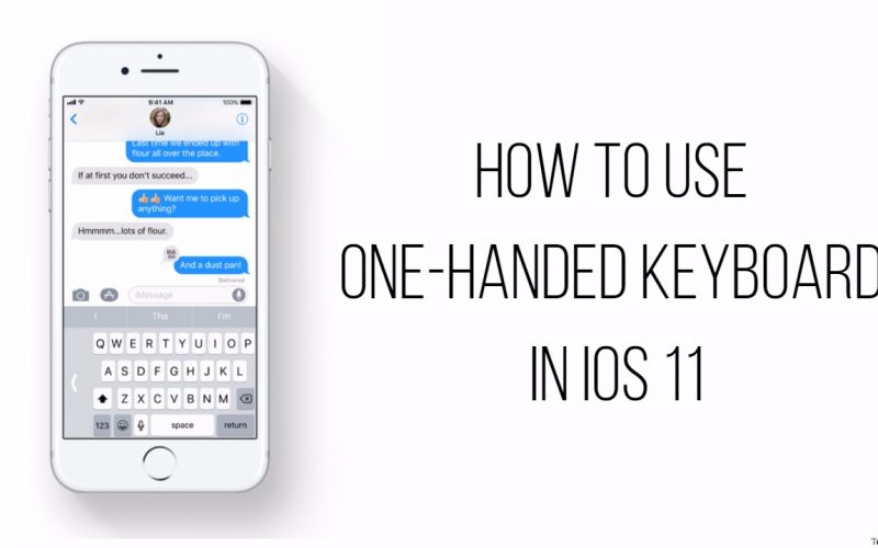 cómo usar el teclado de una mano en iOS 11