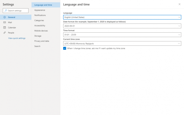 Cómo cambiar el idioma en Outlook 5
