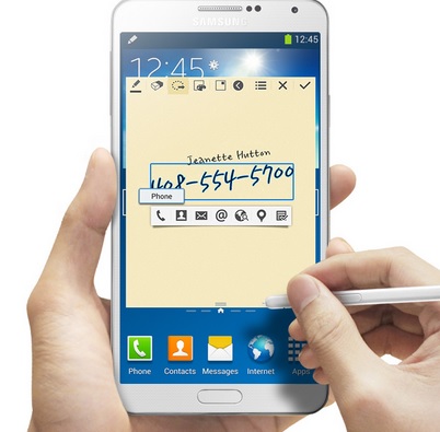 Nota de acción en Samsung Galaxy Note 4