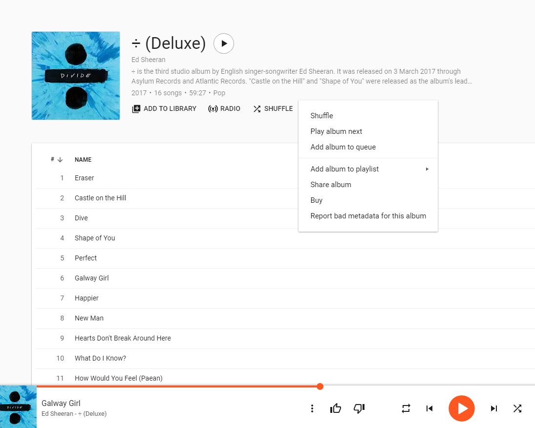 Cómo comprar música desde Google Play 2