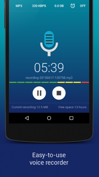 Las mejores aplicaciones de grabadora de voz de Android 6